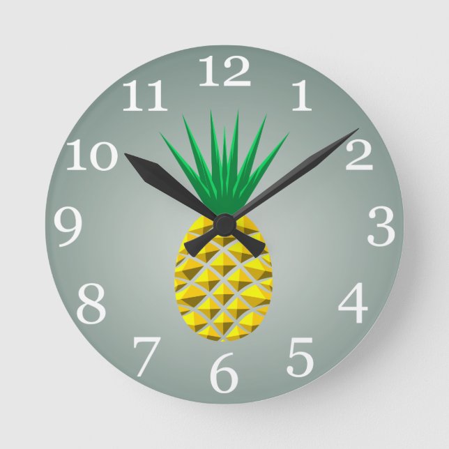 Horloge Ronde Ananas (Recto)
