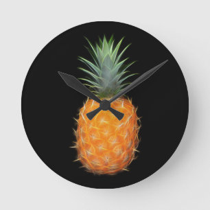 Horloge Ronde Ananas