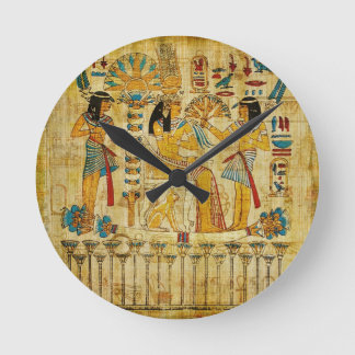 Horloge Ronde Ancienne Egypte Tapestry Scroll Heirogliphics