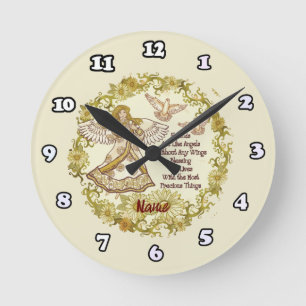 Horloge Ronde Ange ami