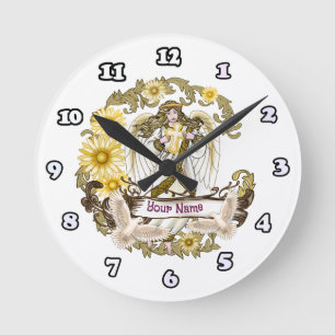Horloge Ronde Ange Daisy
