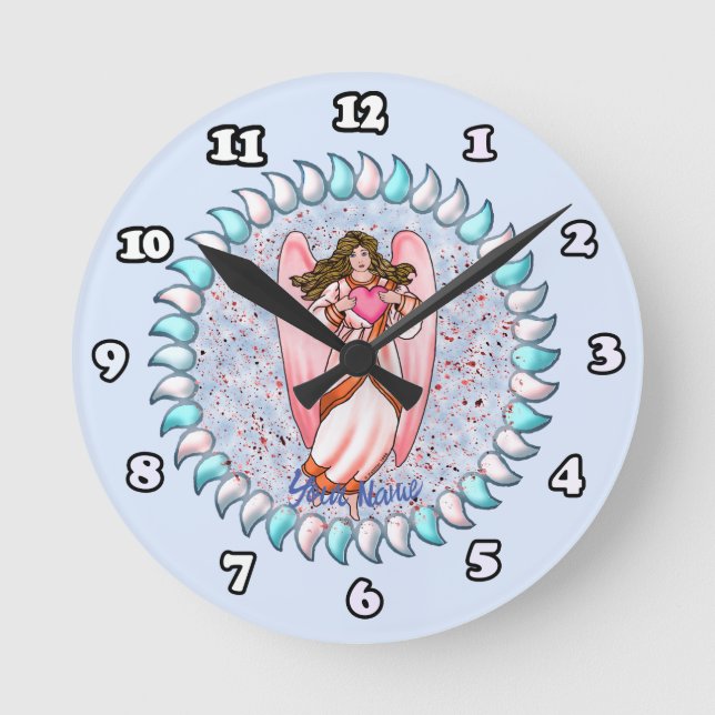 Horloge Ronde Ange de l'amour (Recto)