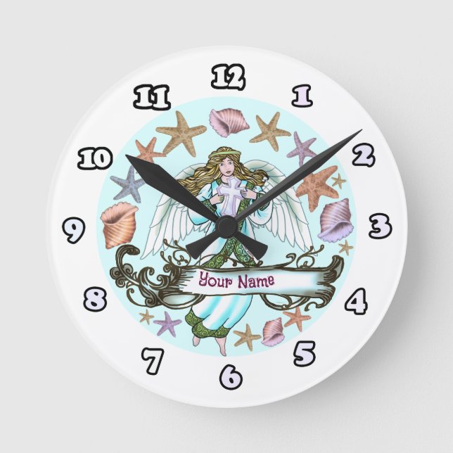 Horloge Ronde Ange de l'Océan (Recto)