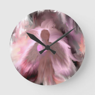 Horloge Ronde Ange du cancer du sein