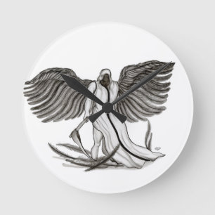 Horloge Ronde Ange Uriel