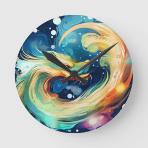 Horloge Ronde Animal de rêve dragon fantastique 12
