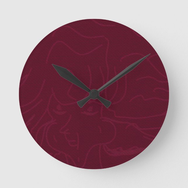 Horloge Ronde Animation ombreuse  (Recto)