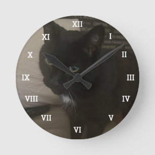 Horloge Ronde Animaux de compagnie photo personnalisés Famille C