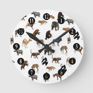 Horloge Ronde Animaux sauvages