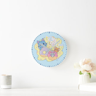Horloge Ronde Anime Donut délice avec Tom, Jerry et Tuffy
