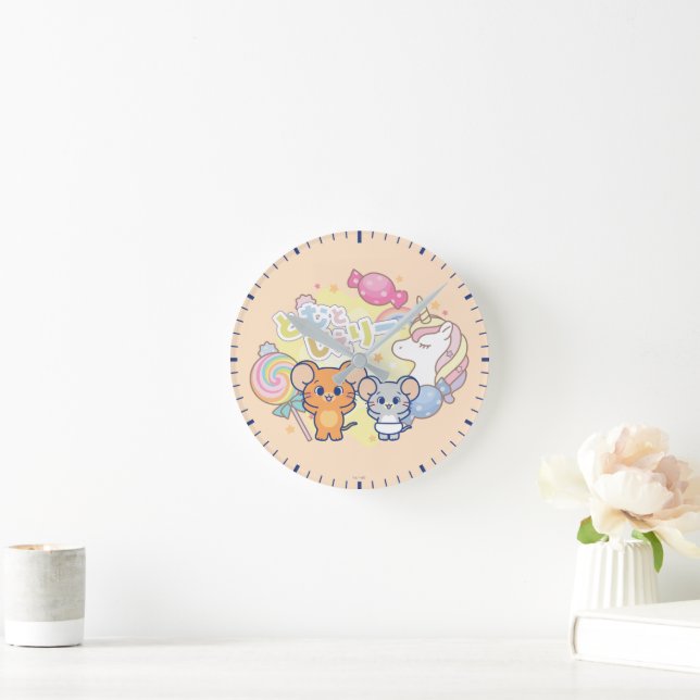 Horloge Ronde Anime Magique Candyland avec Jerry et Tuffy (Maison)