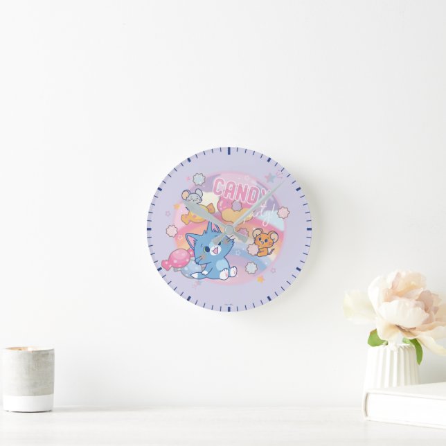 Horloge Ronde Anime Tom et Jerry Candy Party (Maison)