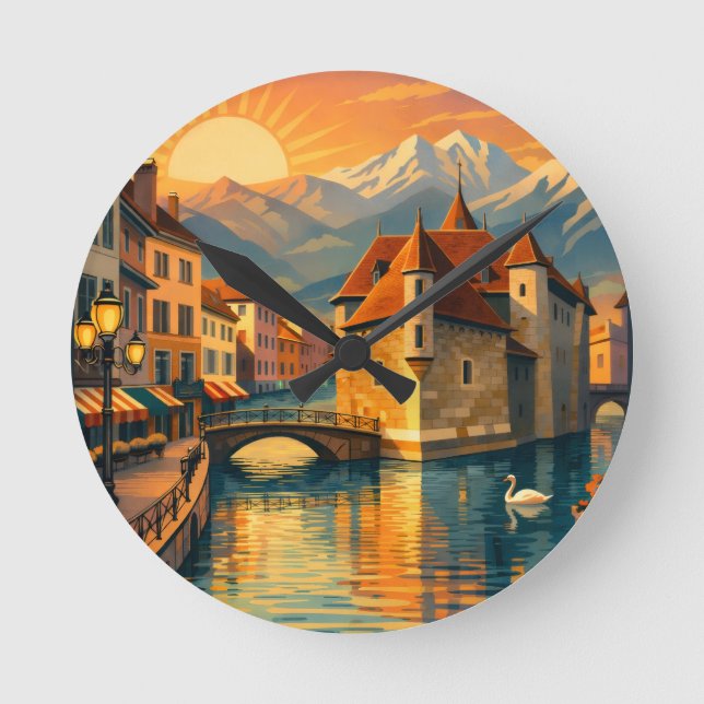 Horloge Ronde Annecy Ville (Recto)