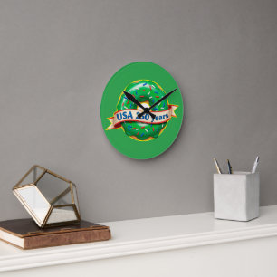Horloge Ronde Anniversaire des 250 ans de l'Amérique avec un don