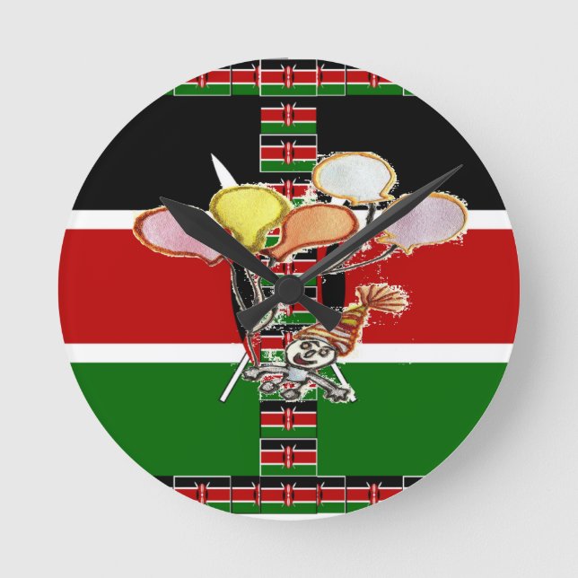 Horloge Ronde anniversaire du Kenya (Recto)