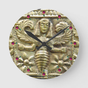 HORLOGE RONDE ANTIQUE GRECQUE HONEY BEE GODDESS
