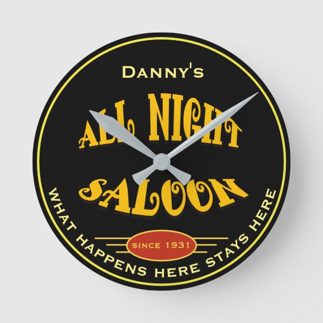 Horloge Ronde Any Name All Night Saloon Bar Theme (Recto)