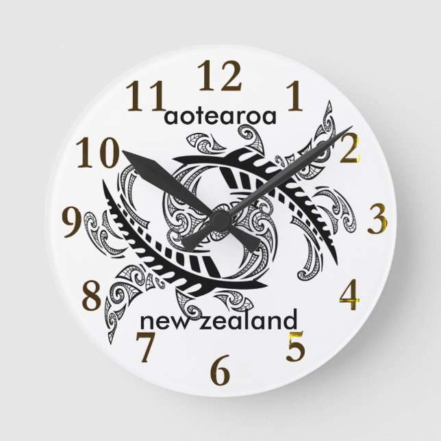 Horloge Ronde aotearoa new zealand Fern (Recto)