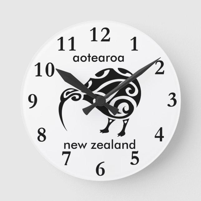 Horloge Ronde aotearoa new zealand kiwi (Recto)