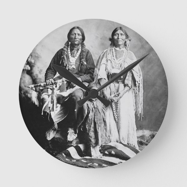 Horloge Ronde Apache Chief Antonio Maria with his family, 1897 ( (Recto)