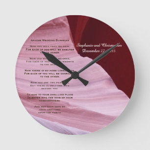 Horloge Ronde Apache épousant la coutume d'horloge de photo de
