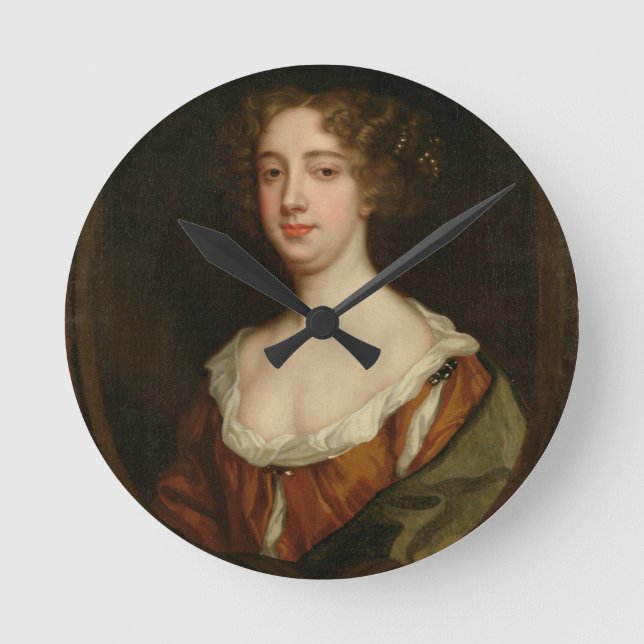 Horloge Ronde Aphra Behn (1640-89) (huile sur la toile) (Recto)