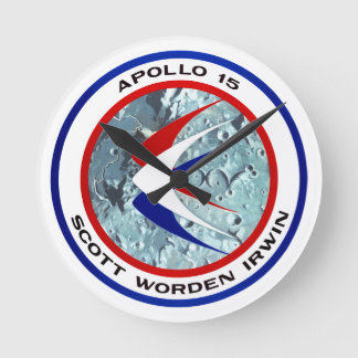 Horloge Ronde Apollo 15 insignes