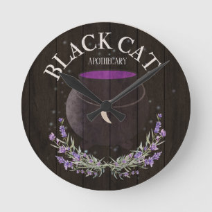 Horloge Ronde Apothicairerie du Chat Noir