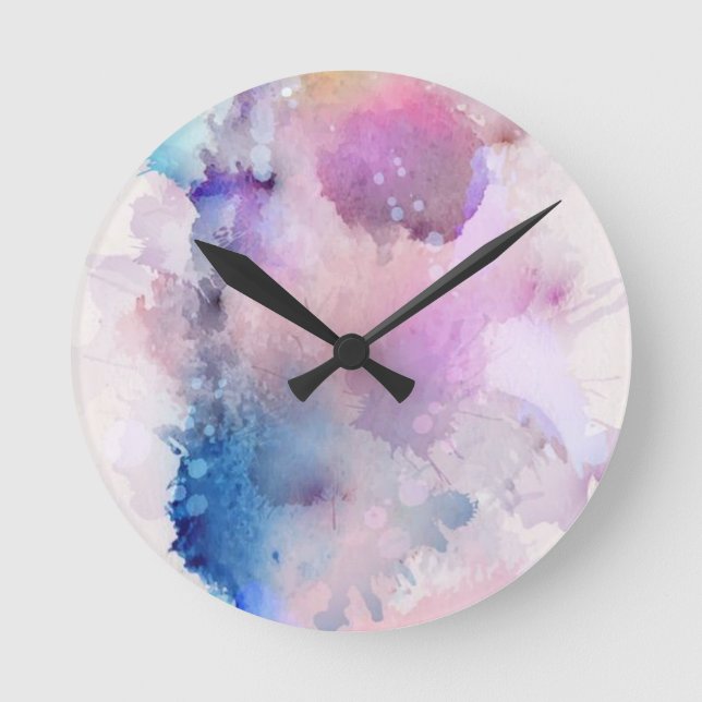 Horloge Ronde Aquarelle (Recto)