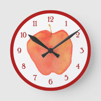 Horloge Ronde Aquarelle