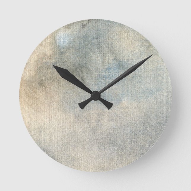 Horloge Ronde aquarelle arrière - plan (Recto)