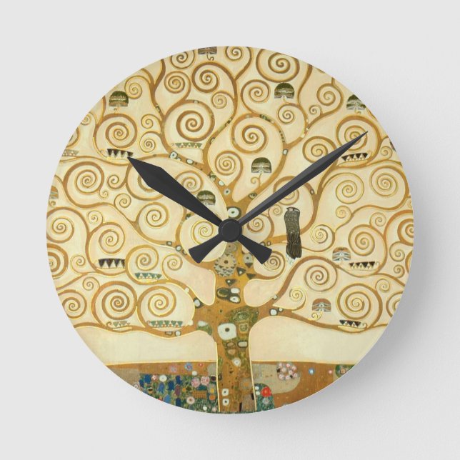 Horloge Ronde Arbre de Vie par Gustav Klimt (Recto)