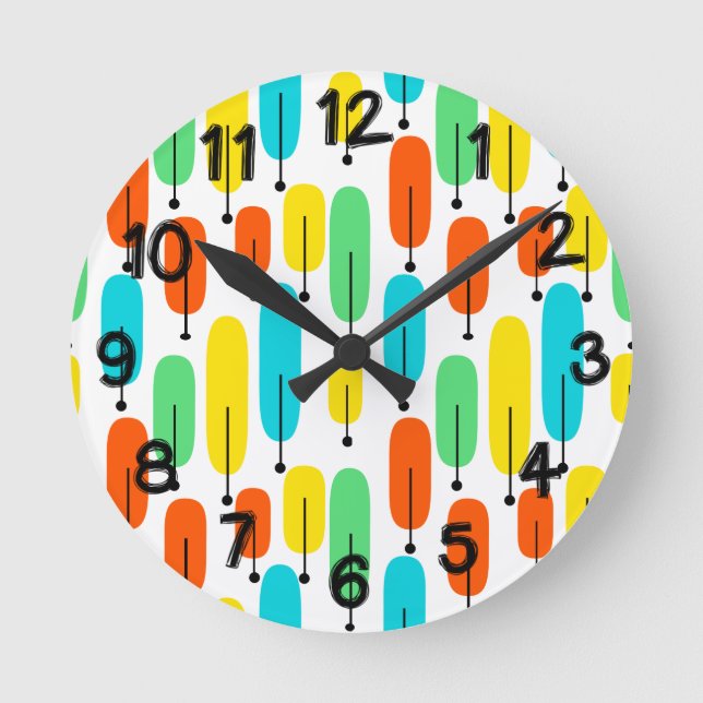 Horloge Ronde Arbres atomiques (Recto)