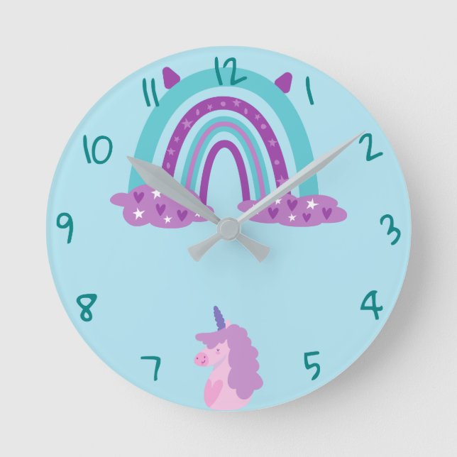 Horloge ronde arc-en-ciel (Recto)