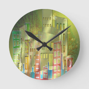 Horloge Ronde Architecture étonnante citadins accessoires d'art