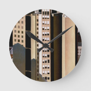 Horloge Ronde Architecture vintage, gratte-ciel par Sheeler, 192