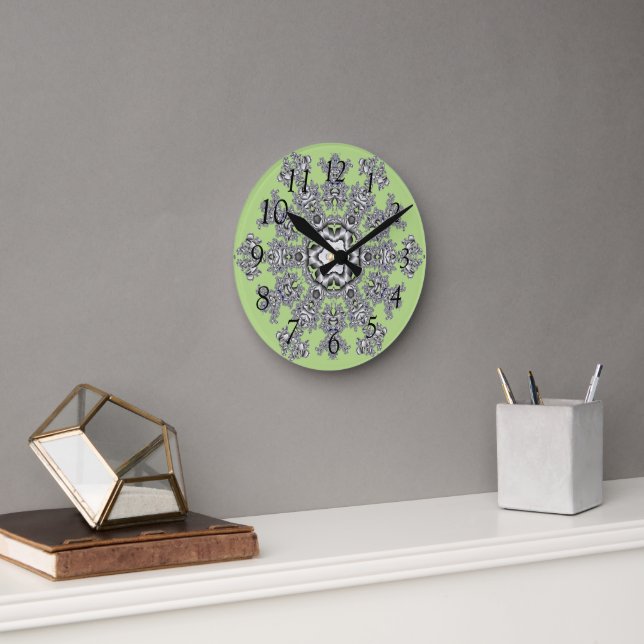 Horloge Ronde Argent (Bureau)