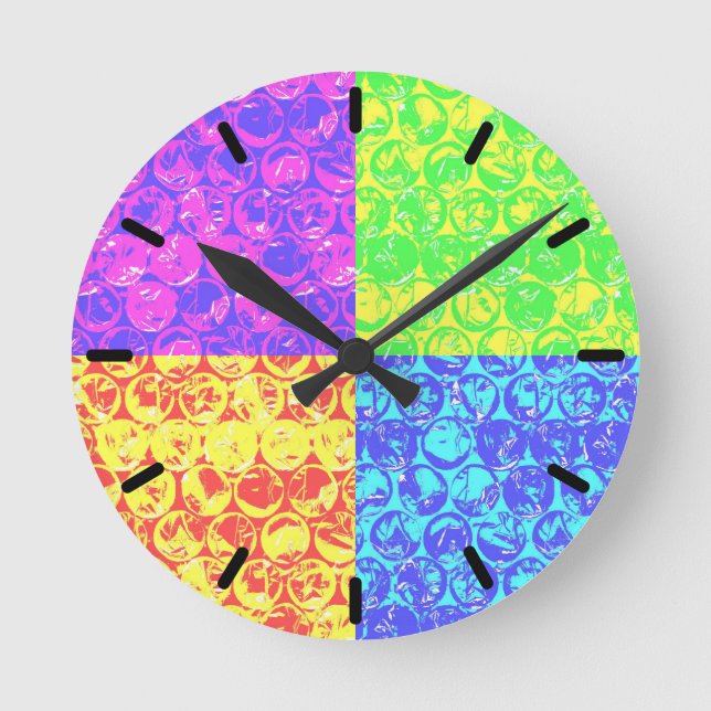 Horloge Ronde Armoire pop art (Recto)