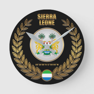 Horloge Ronde Armoiries de la Sierra Leone