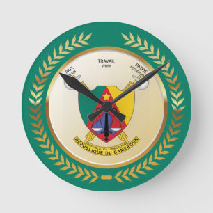Horloge Ronde Armoiries du Cameroun