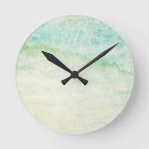 Horloge Ronde Arrière - plan abstrait d'aquarelle