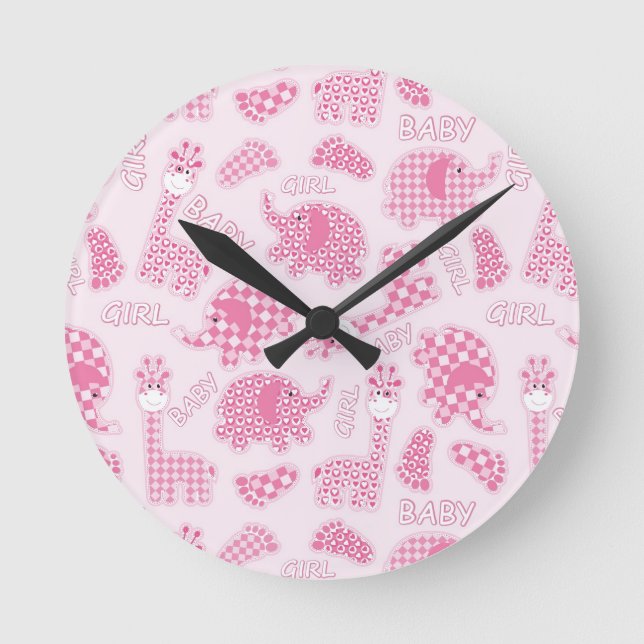 Horloge Ronde arrière - plan de bébé (Recto)
