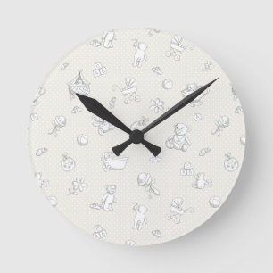 Horloge Ronde Arrière - plan de bébé