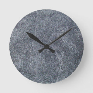 Horloge Ronde Arrière - plan en pierre gris balayé de texture