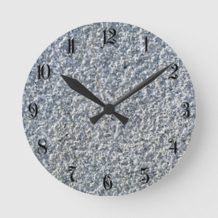 Horloge Ronde Arrière - plan en pierre naturelle