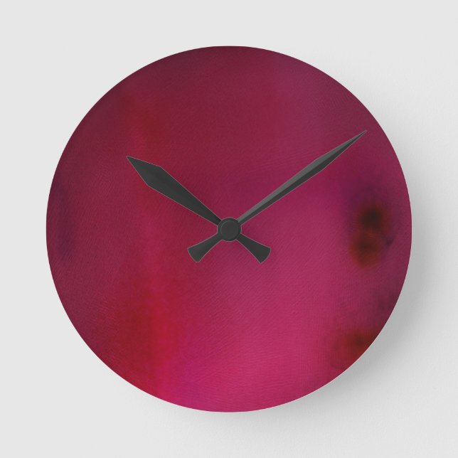 Horloge Ronde Arrière - plan rose (Recto)