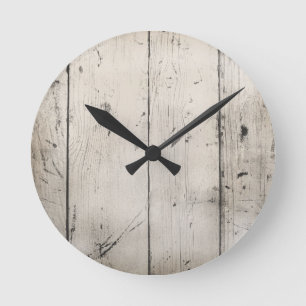 HORLOGE RONDE ARRIÈRE - PLANS DE GRAIN TEXTURES WALLP EN BOIS B