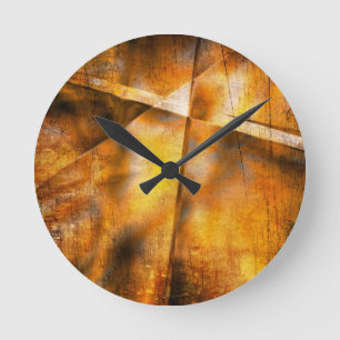 Horloge Ronde art abstract colorful background