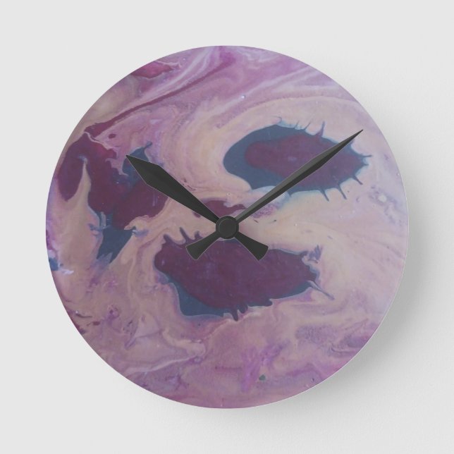 Horloge Ronde Art Abstrait déplaisant (Recto)