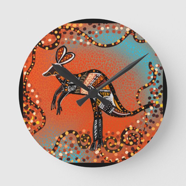HORLOGE RONDE ART AUSTRALIE           (Recto)